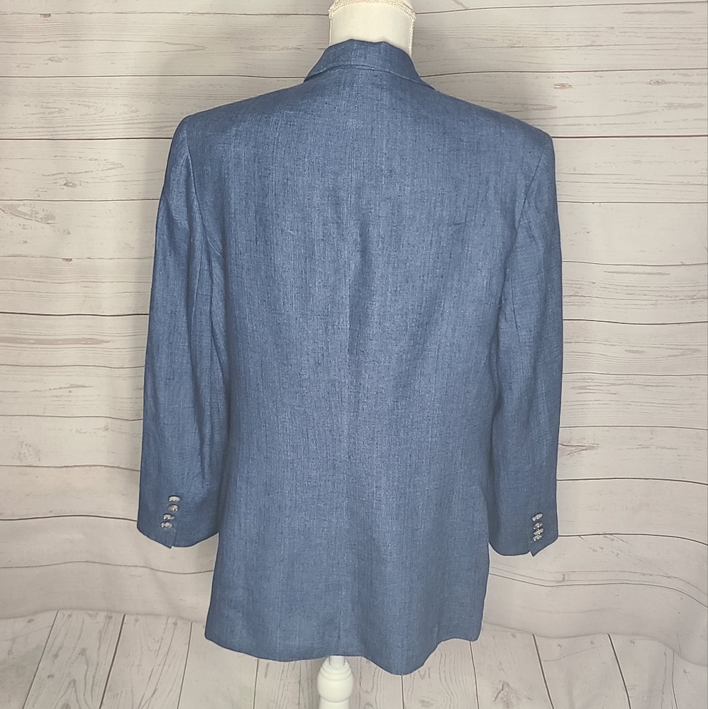 Ralph Lauren Linen Two Button Blazer - image 3